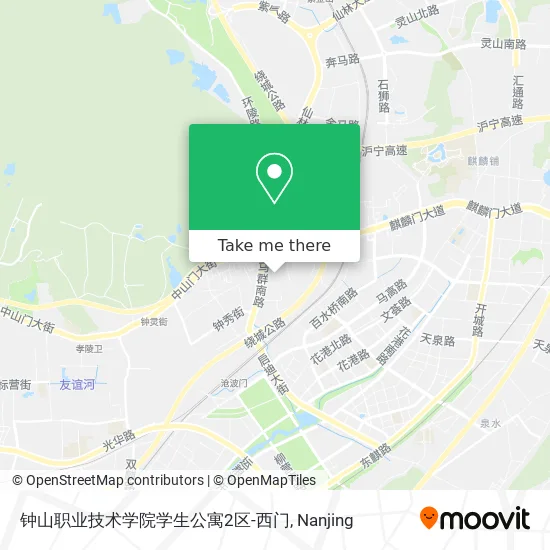 钟山职业技术学院学生公寓2区-西门 map