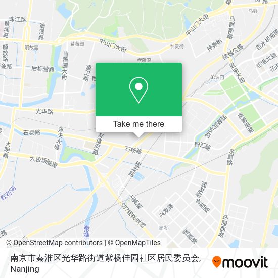 南京市秦淮区光华路街道紫杨佳园社区居民委员会 map