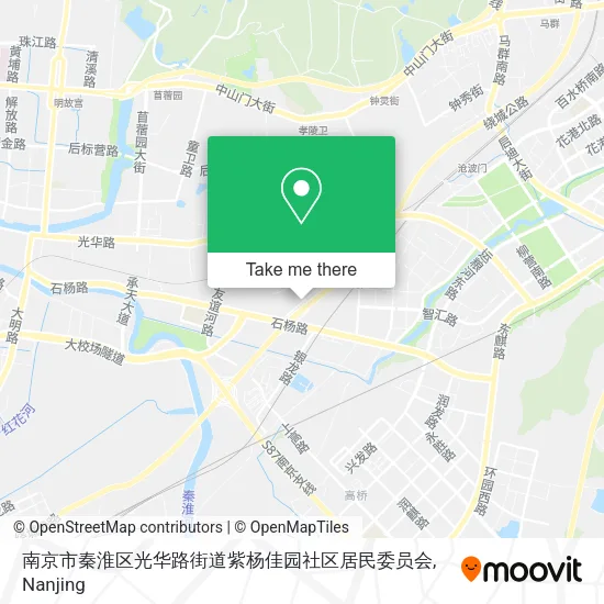 南京市秦淮区光华路街道紫杨佳园社区居民委员会 map
