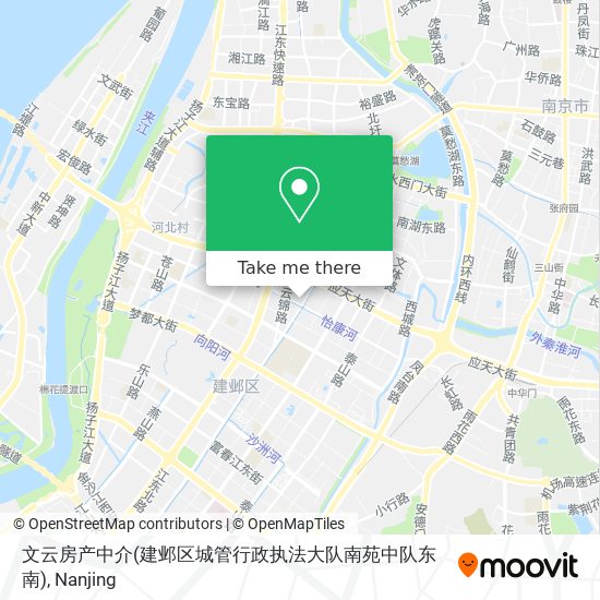 文云房产中介(建邺区城管行政执法大队南苑中队东南) map