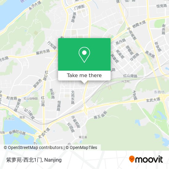 紫萝苑-西北1门 map
