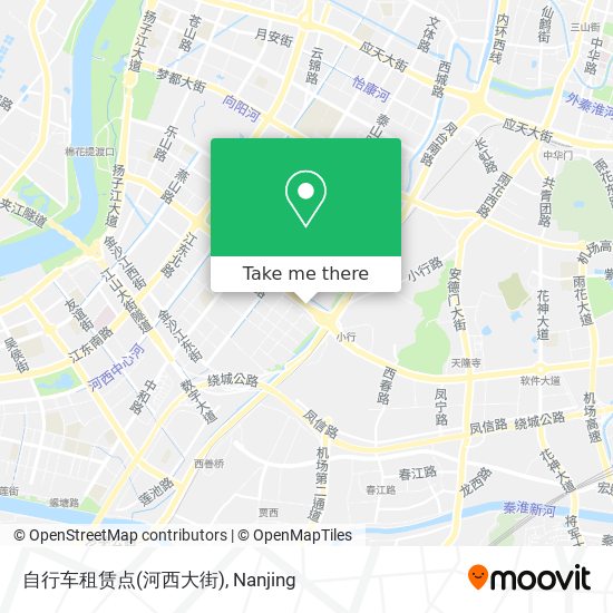 自行车租赁点(河西大街) map