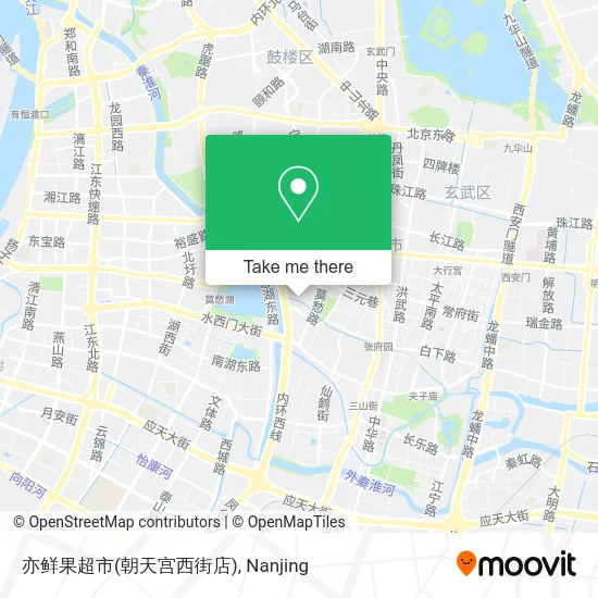 亦鲜果超市(朝天宫西街店) map
