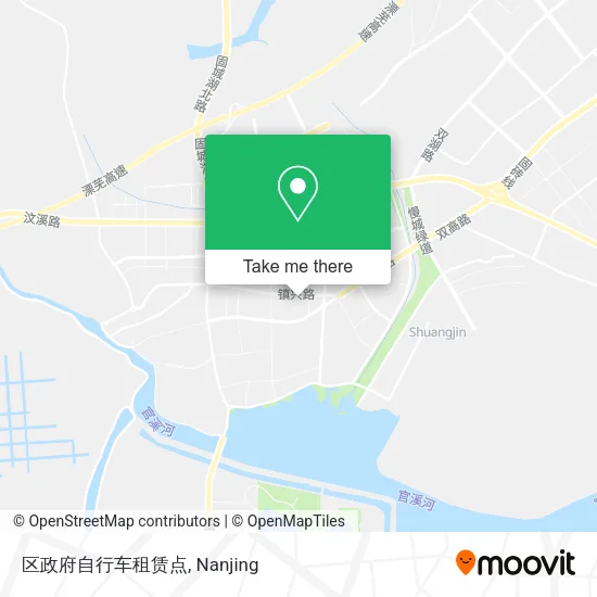 区政府自行车租赁点 map