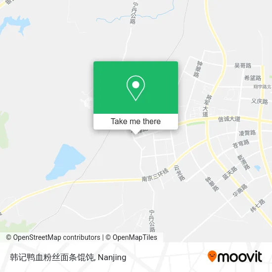 韩记鸭血粉丝面条馄饨 map