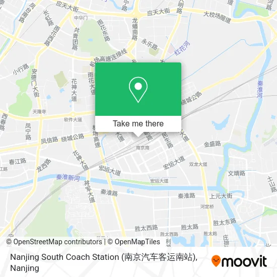 Nanjing South Coach Station (南京汽车客运南站) map