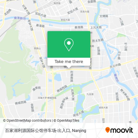 百家湖利源国际公馆停车场-出入口 map