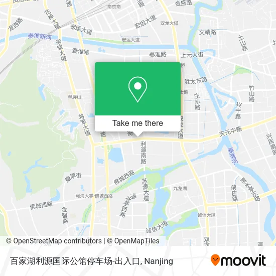 百家湖利源国际公馆停车场-出入口 map