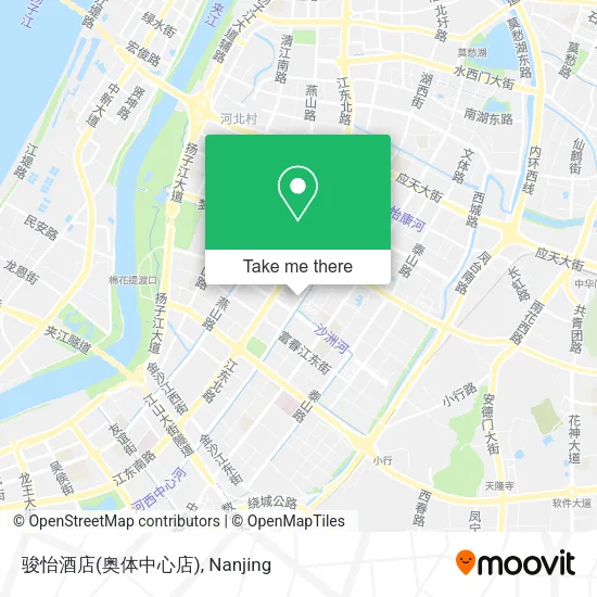 骏怡酒店(奥体中心店) map