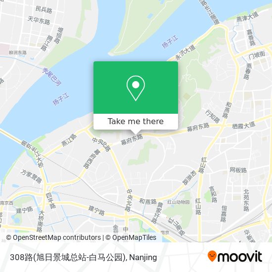 308路(旭日景城总站-白马公园) map