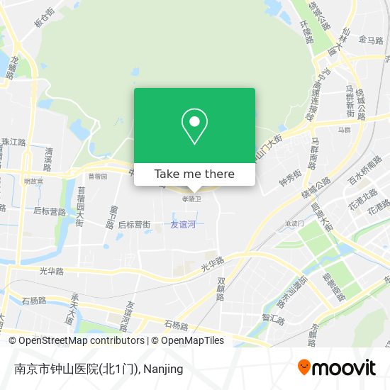 南京市钟山医院(北1门) map