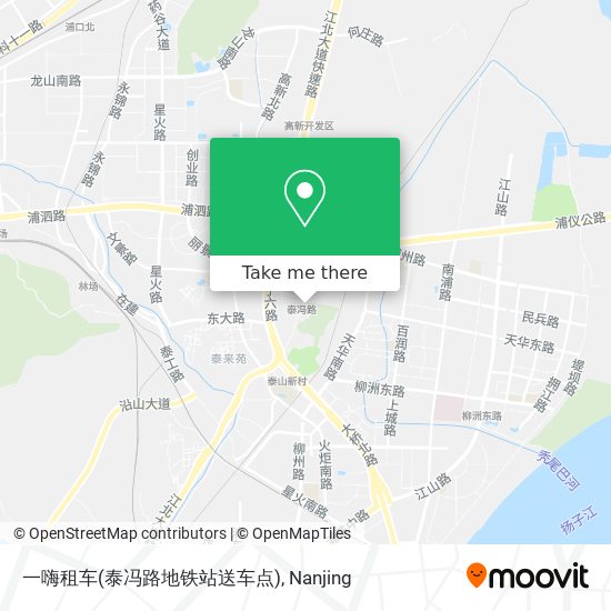 一嗨租车(泰冯路地铁站送车点) map