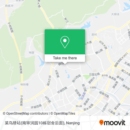 菜鸟驿站(南审润园10栋宿舍后面) map