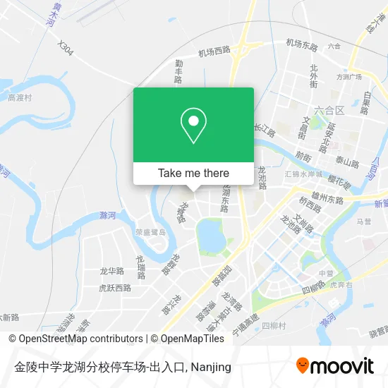 金陵中学龙湖分校停车场-出入口 map