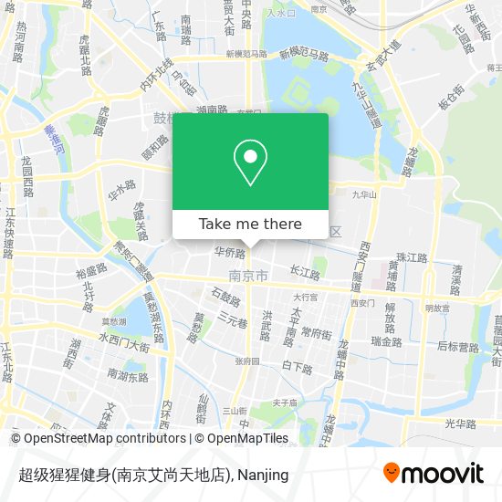 超级猩猩健身(南京艾尚天地店) map