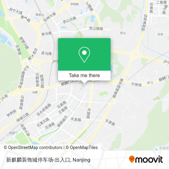 新麒麟装饰城停车场-出入口 map