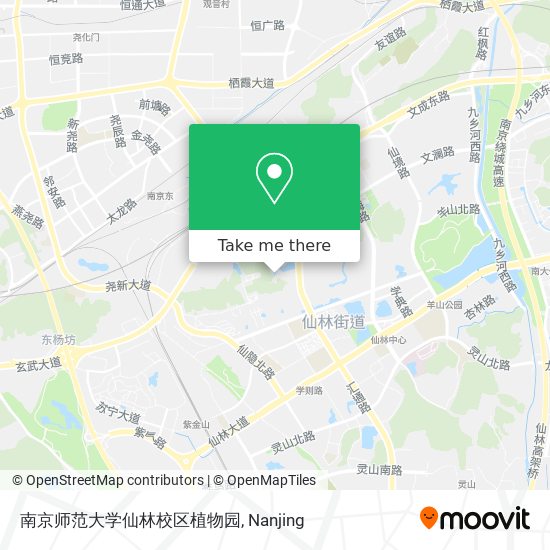 南京师范大学仙林校区植物园 map