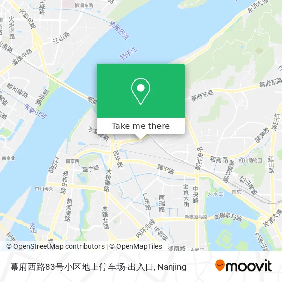 幕府西路83号小区地上停车场-出入口 map