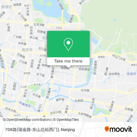 708路(瑞金路-东山总站西门) map