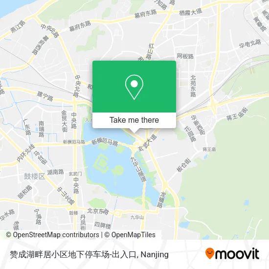 赞成湖畔居小区地下停车场-出入口 map