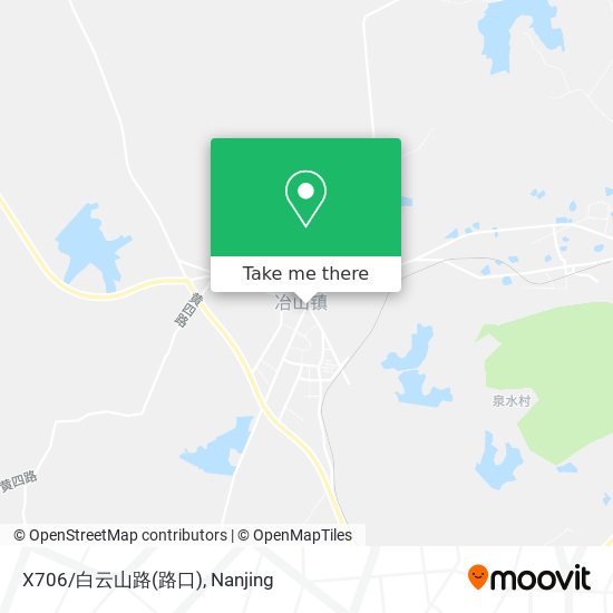 X706/白云山路(路口) map