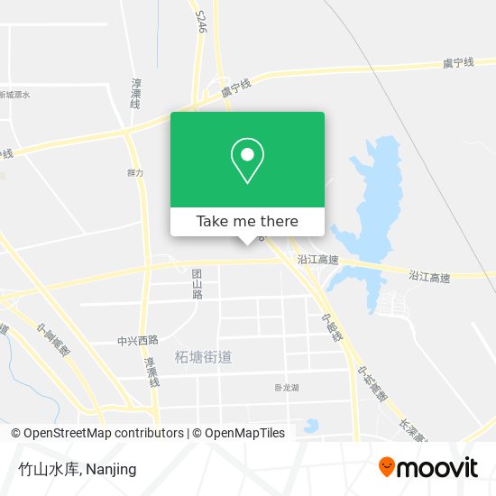 竹山水库 map