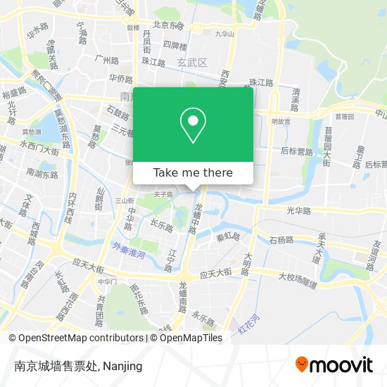 南京城墙售票处 map