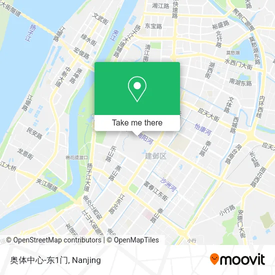 奥体中心-东1门 map