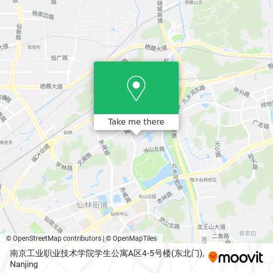南京工业职业技术学院学生公寓A区4-5号楼(东北门) map