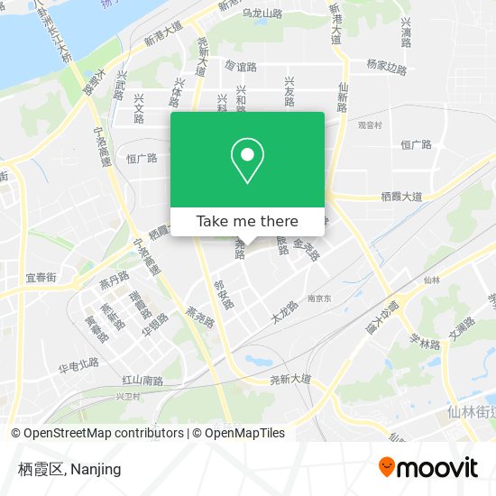 栖霞区 map