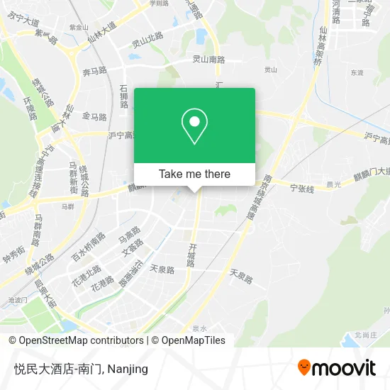 悦民大酒店-南门 map
