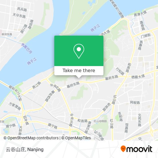 云谷山庄 map