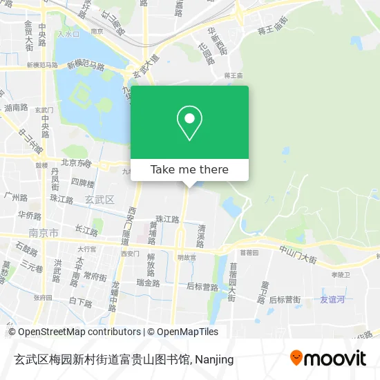 玄武区梅园新村街道富贵山图书馆 map