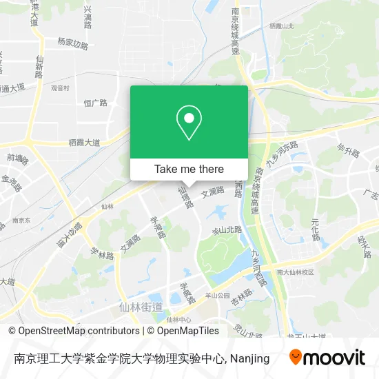 南京理工大学紫金学院大学物理实验中心 map
