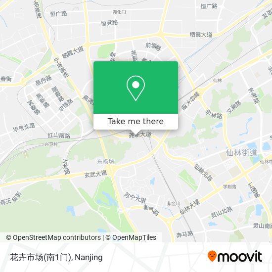 花卉市场(南1门) map