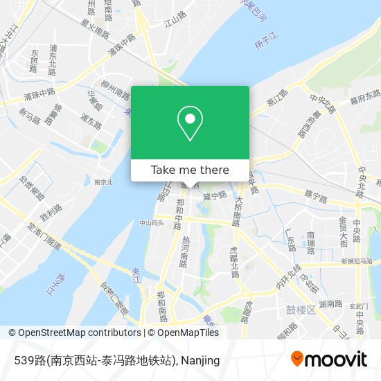 539路(南京西站-泰冯路地铁站) map