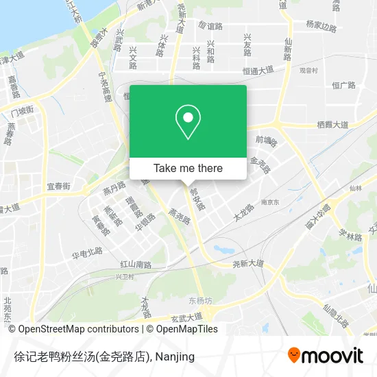 徐记老鸭粉丝汤(金尧路店) map