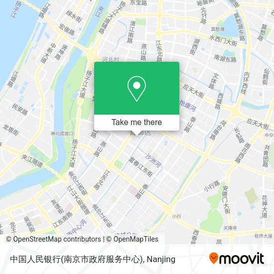 中国人民银行(南京市政府服务中心) map