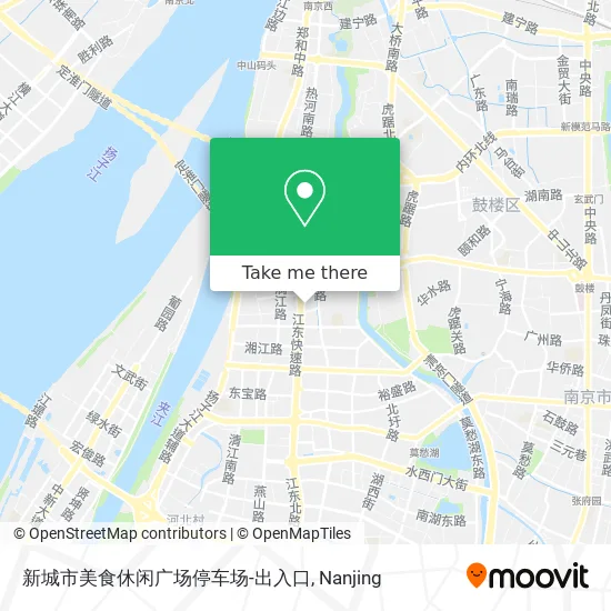 新城市美食休闲广场停车场-出入口 map
