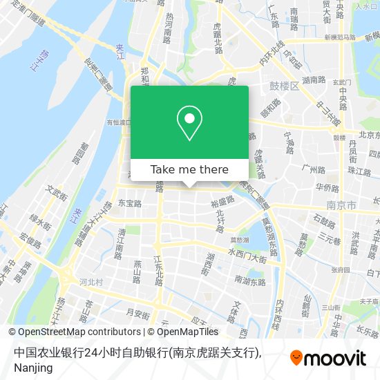 中国农业银行24小时自助银行(南京虎踞关支行) map