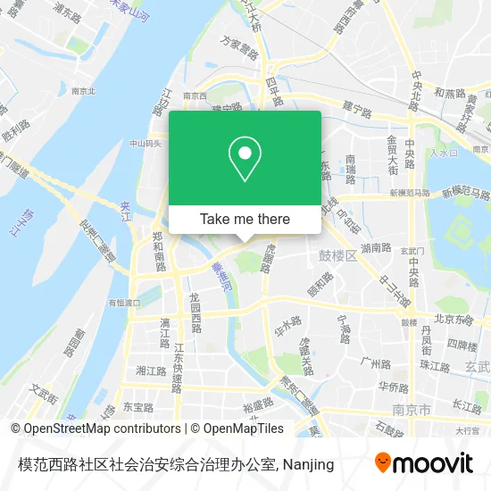 模范西路社区社会治安综合治理办公室 map