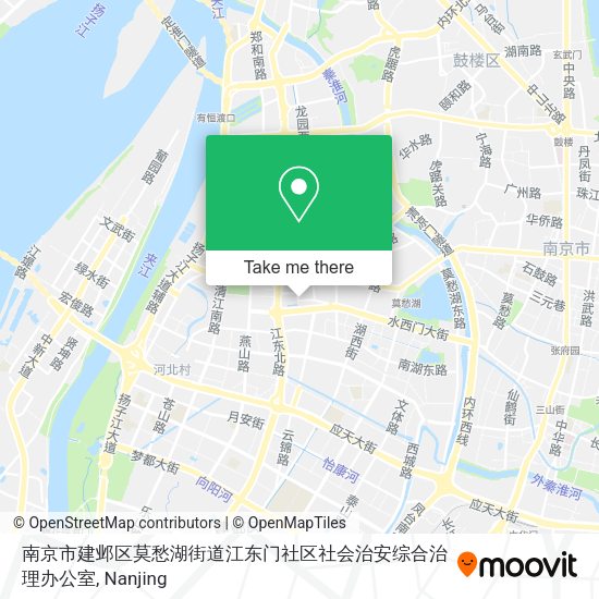 南京市建邺区莫愁湖街道江东门社区社会治安综合治理办公室 map