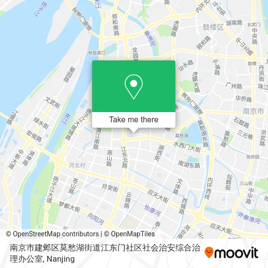南京市建邺区莫愁湖街道江东门社区社会治安综合治理办公室 map