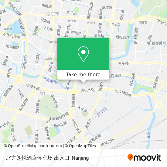 北方朗悦酒店停车场-出入口 map