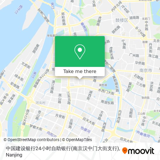 中国建设银行24小时自助银行(南京汉中门大街支行) map