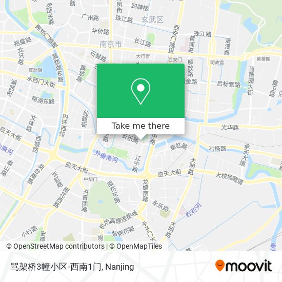 骂架桥3幢小区-西南1门 map