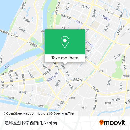 建邺区图书馆-西南门 map