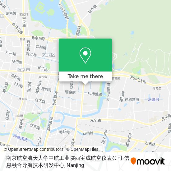 南京航空航天大学中航工业陕西宝成航空仪表公司-信息融合导航技术研发中心 map