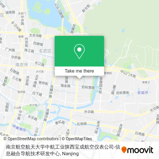 南京航空航天大学中航工业陕西宝成航空仪表公司-信息融合导航技术研发中心 map