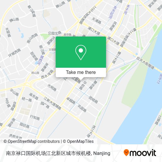 南京禄口国际机场江北新区城市候机楼 map